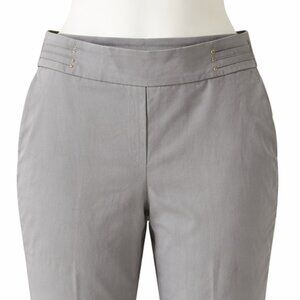 JM Collection Gray Slim Fit Pants – Size Medium – NEW (Never Worn, Washed)
